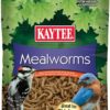 Kaytee Wild Bird Food Mealworms for Bluebirds, Wrens, Robins, Chickadees, Woodpeckers, Cardinals, and Chickens – 3.5 Ounces